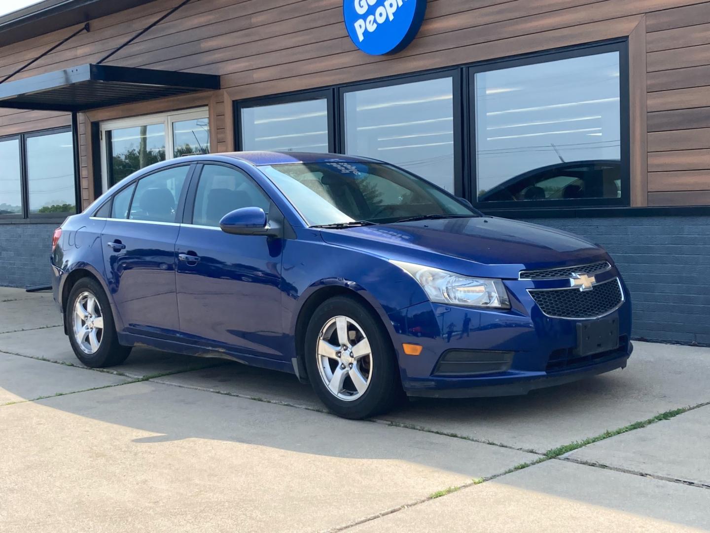 2012 Deep Water Blue Chevrolet Cruze 1LT (1G1PF5SC0C7) with an 1.4L L4 DOHC 16V TURBO engine, 6-Speed Automatic transmission, located at 1800 South Ihm Blvd, Freeport, IL, 61032, (815) 232-5543, 42.278645, -89.607994 - Cruze LT 4D Sedan - Photo#0