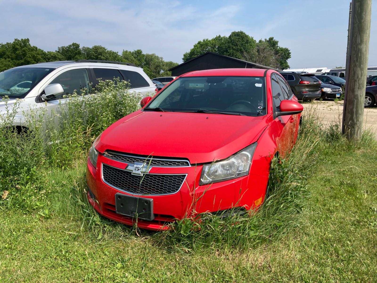 2014 Red Chevrolet Cruze 2LT Auto (1G1PE5SB0E7) with an 1.4L L4 DOHC 16V TURBO engine, 6-Speed Automatic transmission, located at 1800 South Ihm Blvd, Freeport, IL, 61032, (815) 232-5543, 42.278645, -89.607994 - Photo #0