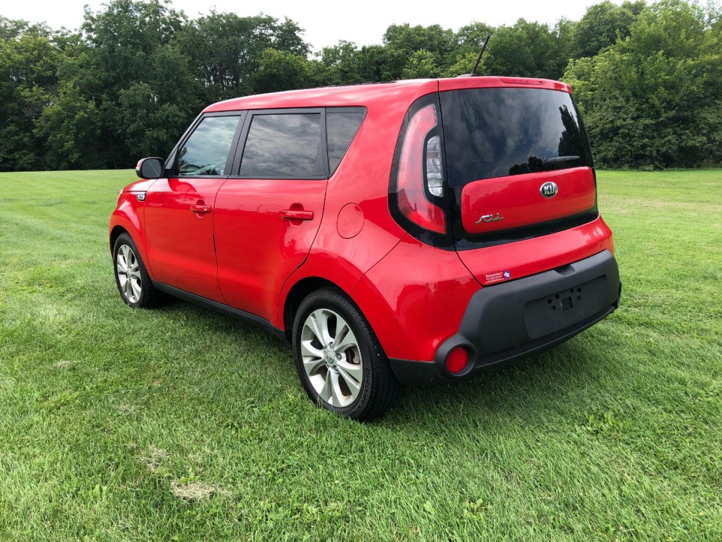 2014 Lipstick Red Kia Soul + (KNDJP3A55E7) with an 2.0L L4 DOHC 16V engine, 6-Speed Automatic transmission, located at 1800 South Ihm Blvd, Freeport, IL, 61032, (815) 232-5543, 42.278645, -89.607994 - Photo#1