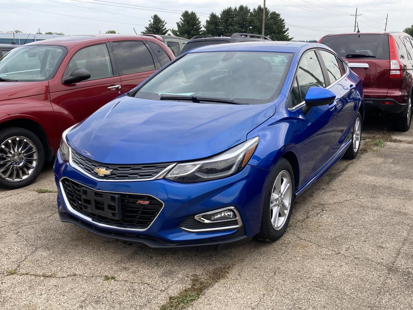 2016 Vector Blue Met. Chevrolet Cruze LT Auto (1G1BE5SM3G7) with an 1.4L L4 DOHC 16V TURBO engine, 6A transmission, located at 1800 South Ihm Blvd, Freeport, IL, 61032, (815) 232-5543, 42.278645, -89.607994 - Cruze LT 4D Sedan - Photo#0