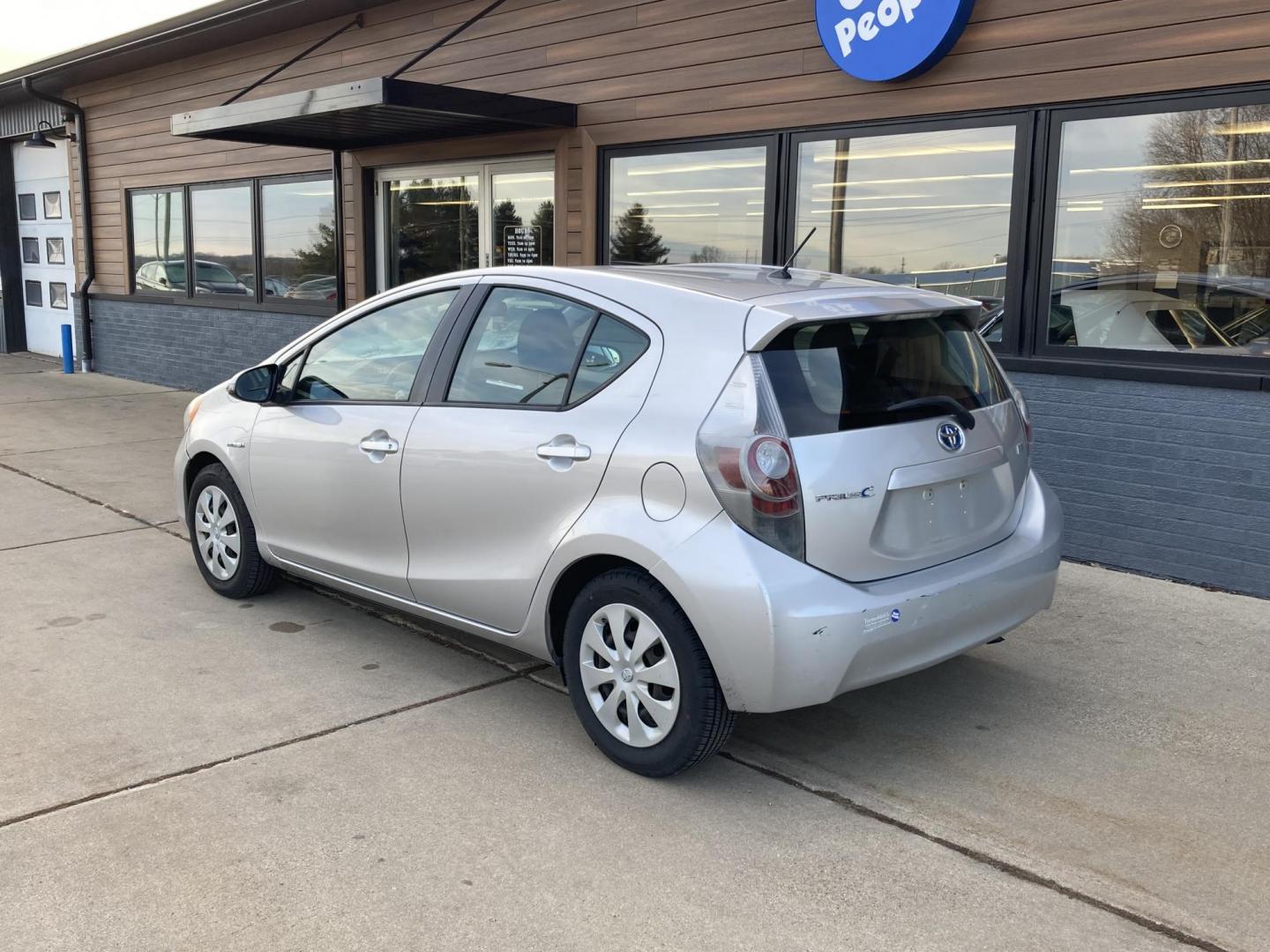 2014 Classic Silver Met Toyota Prius c Four (JTDKDTB34E1) with an 1.5L L4 DOHC 16V HYBRID engine, Continuously Variable Transmission transmission, located at 1800 South Ihm Blvd, Freeport, IL, 61032, (815) 232-5543, 42.278645, -89.607994 - Photo#2