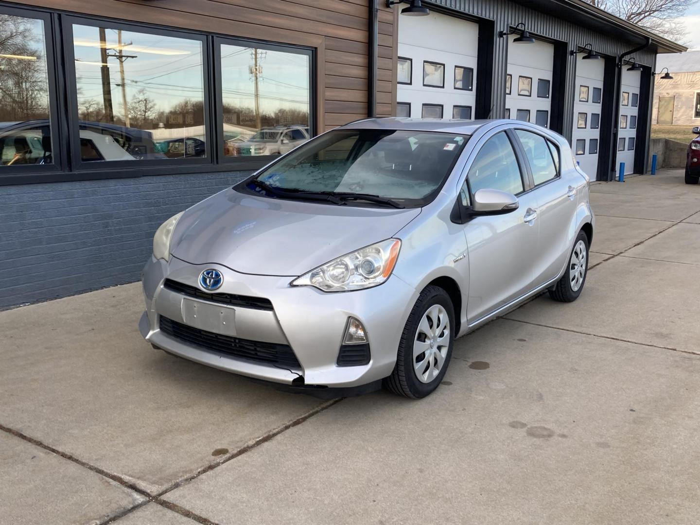 2014 Classic Silver Met Toyota Prius c Four (JTDKDTB34E1) with an 1.5L L4 DOHC 16V HYBRID engine, Continuously Variable Transmission transmission, located at 1800 South Ihm Blvd, Freeport, IL, 61032, (815) 232-5543, 42.278645, -89.607994 - Photo#3